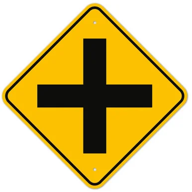 MUTCD ?rossroads W2-1 Sign