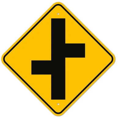 MUTCD Left Right Dead End W2-7 Sign