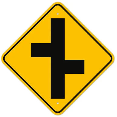 MUTCD Right Left Dead End W2-7 Sign