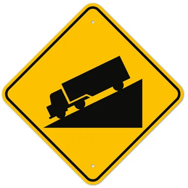 MUTCD Hill W7-1 Sign