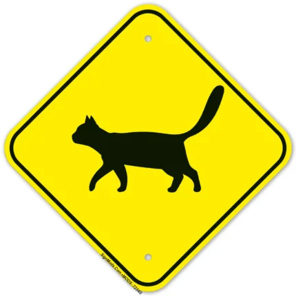 Cat Crossing Sign
