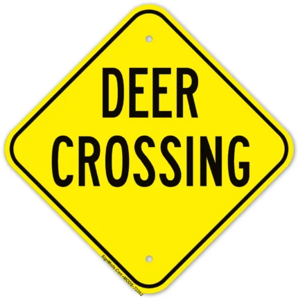 Deer Crossing Sign