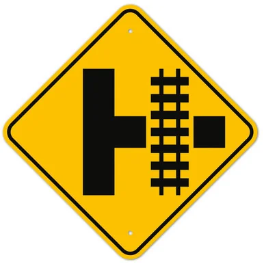 MUTCD Railway Right W10-3 Sign