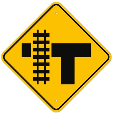 MUTCD Railway Left W10-4 Sign