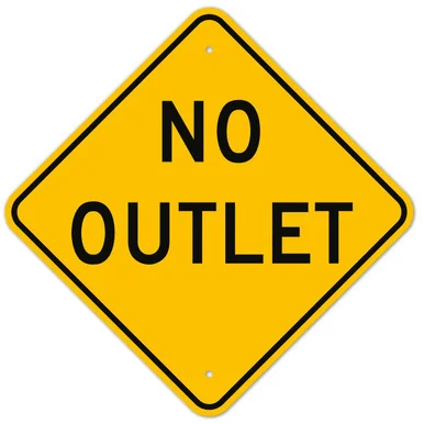 MUTCD No Outlet W14-2 Sign