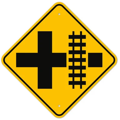 MUTCD Railway Right W10-2 Sign