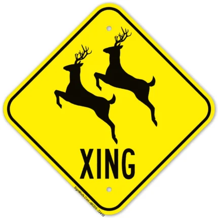 Reindeer Crossing Sign