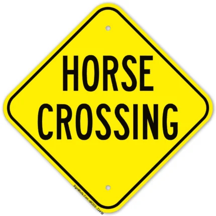 Horse Crossing Sign