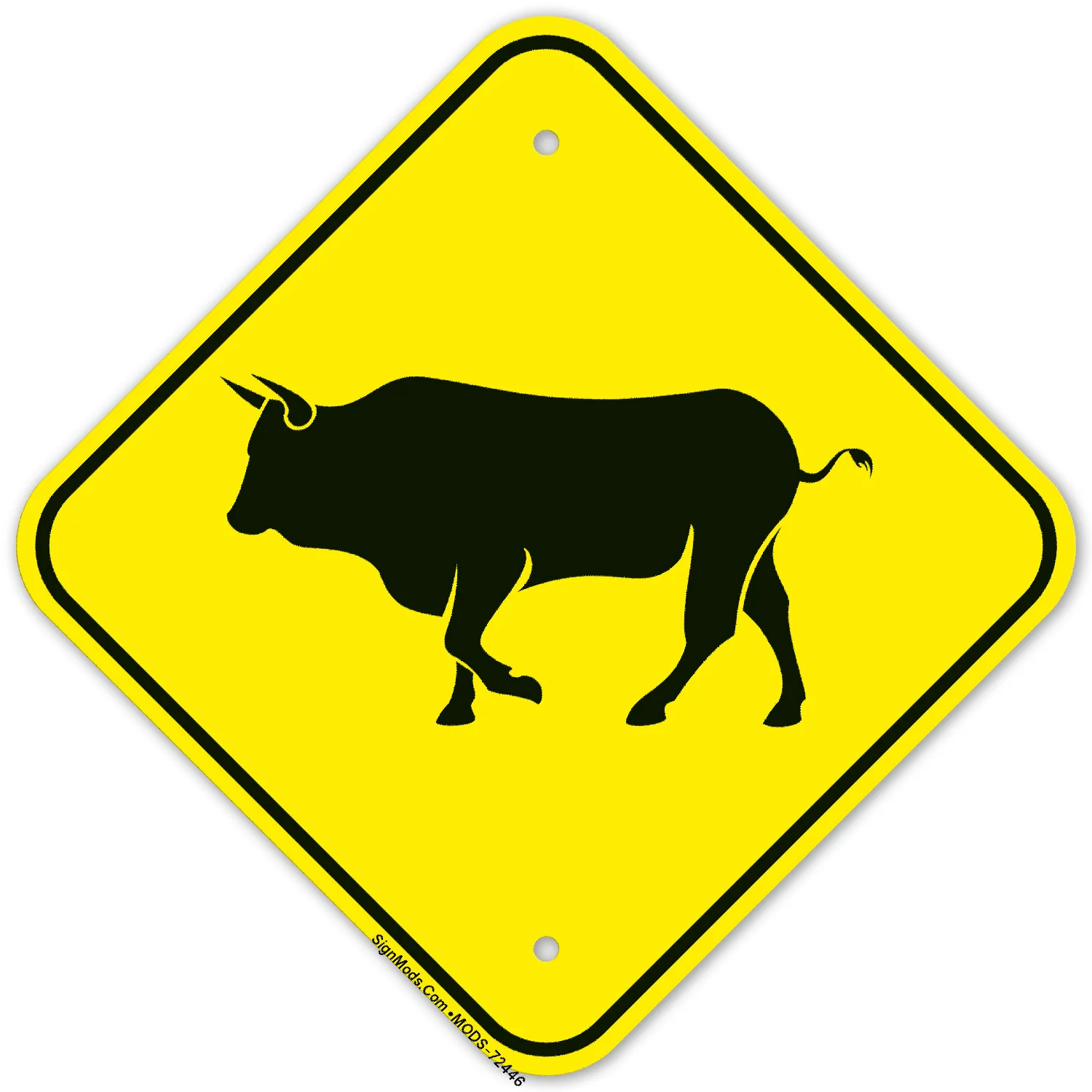 Bull Graphic Sign Bull Graphic Sign
