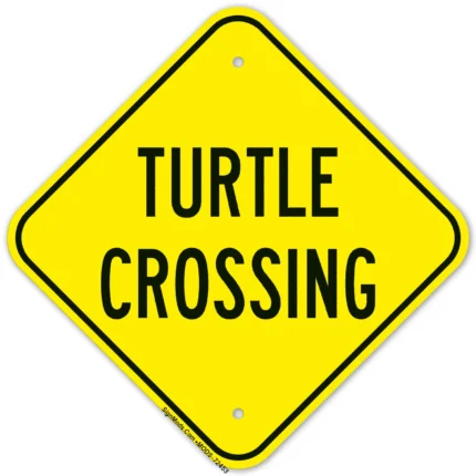 Turtle Crossing Sign