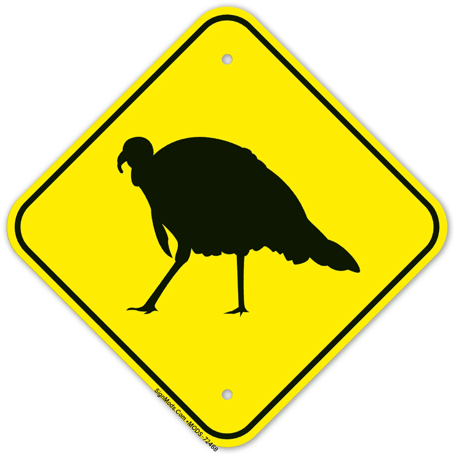Turkey Crossing Sign Turkey Crossing Sign