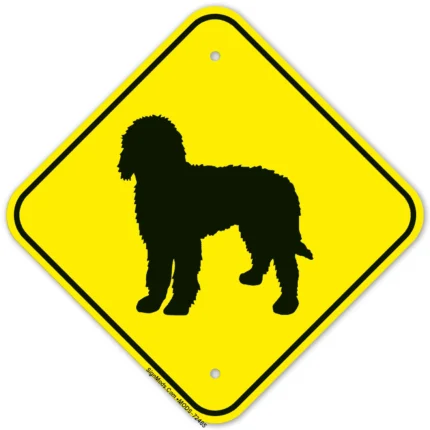 Guard Dog Golden Doodle Graphic Sign