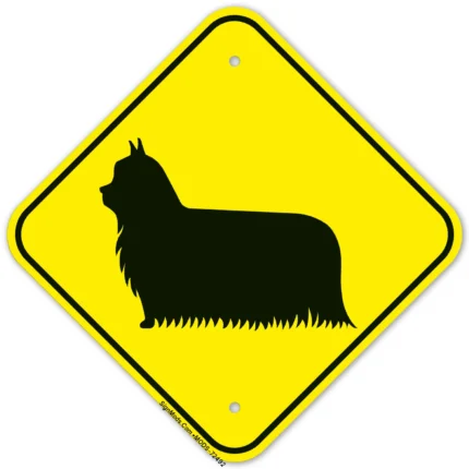 Guard Dog Yorkie Graphic Sign