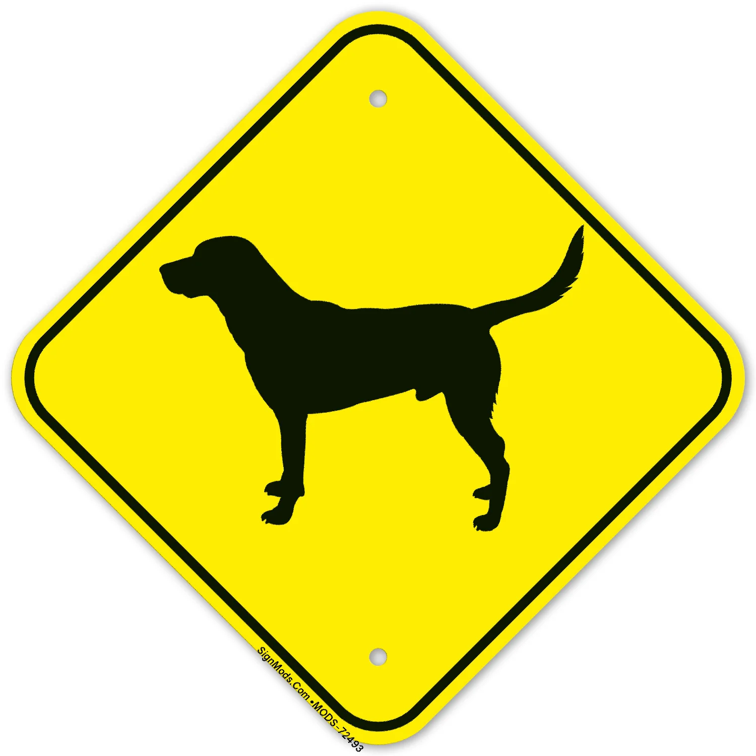 Guard Dog Black Lab Graphic Sign Guard Dog Black Lab Graphic Sign