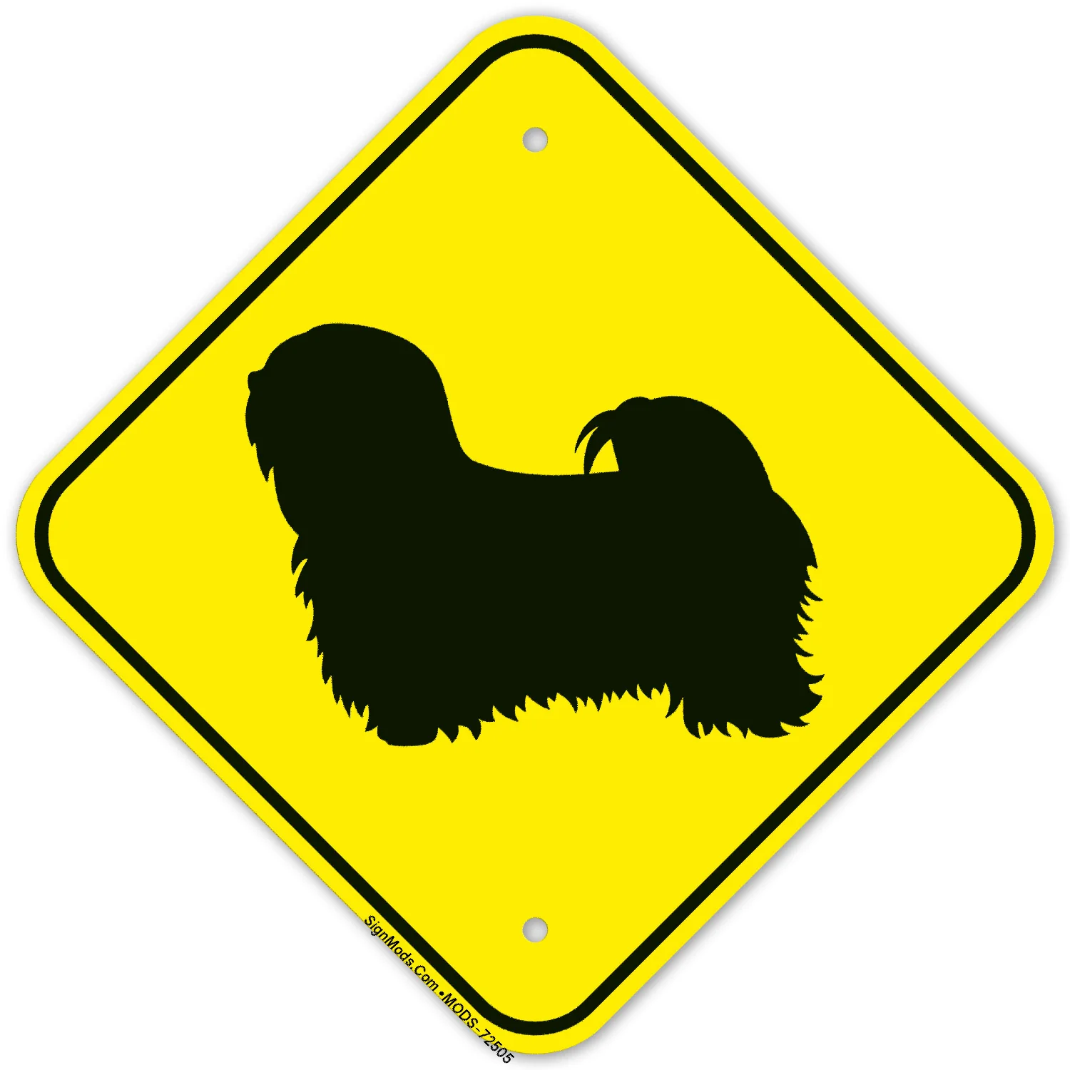 Lhasa Apso Dog Graphic Sign Lhasa Apso Dog Graphic Sign