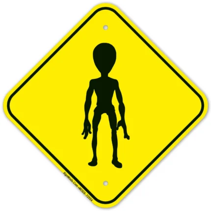 Alien Crossing Sign