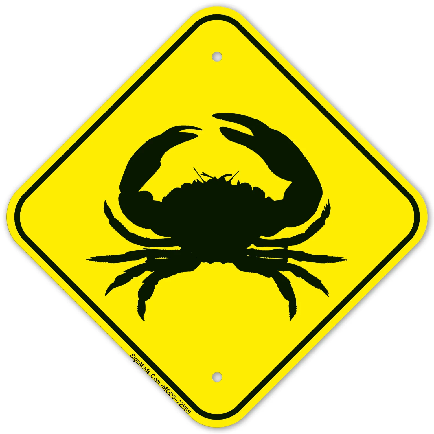 Crab Crossing Sign Crab Crossing Sign