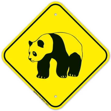 Panda Crossing Sign