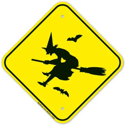 Witch With Graphic Sign