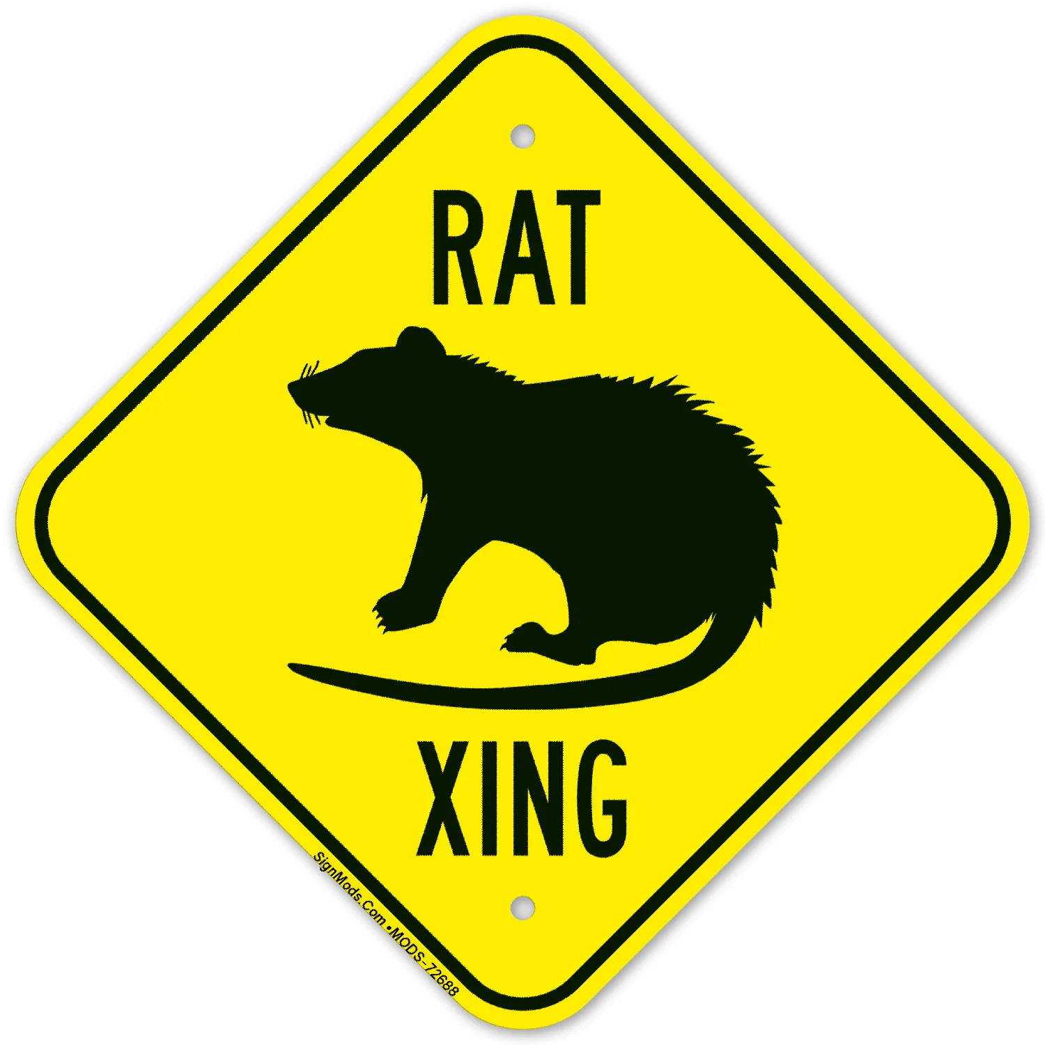 Rat Crossing Sign Rat Crossing Sign