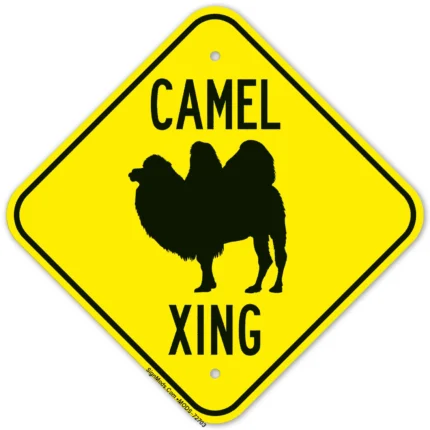 Camel Crossing Sign