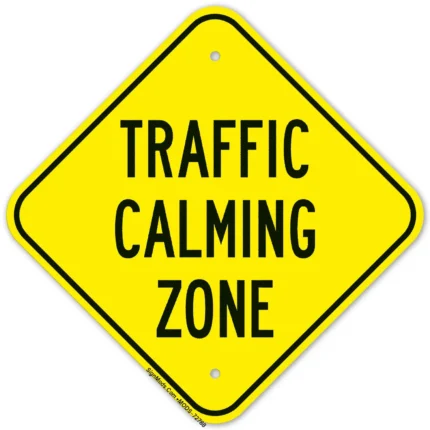Traffic Calming Zone Sign