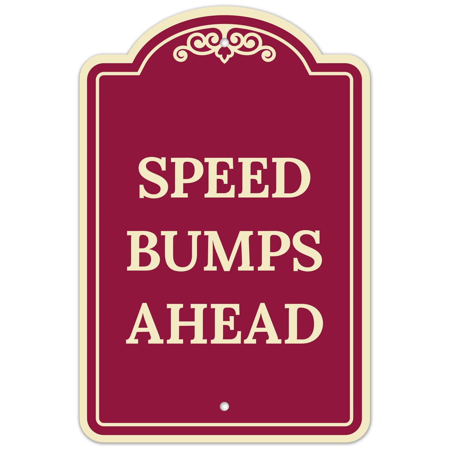 Speed Bumps Ahead Décor Sign Speed Bumps Ahead Décor Sign