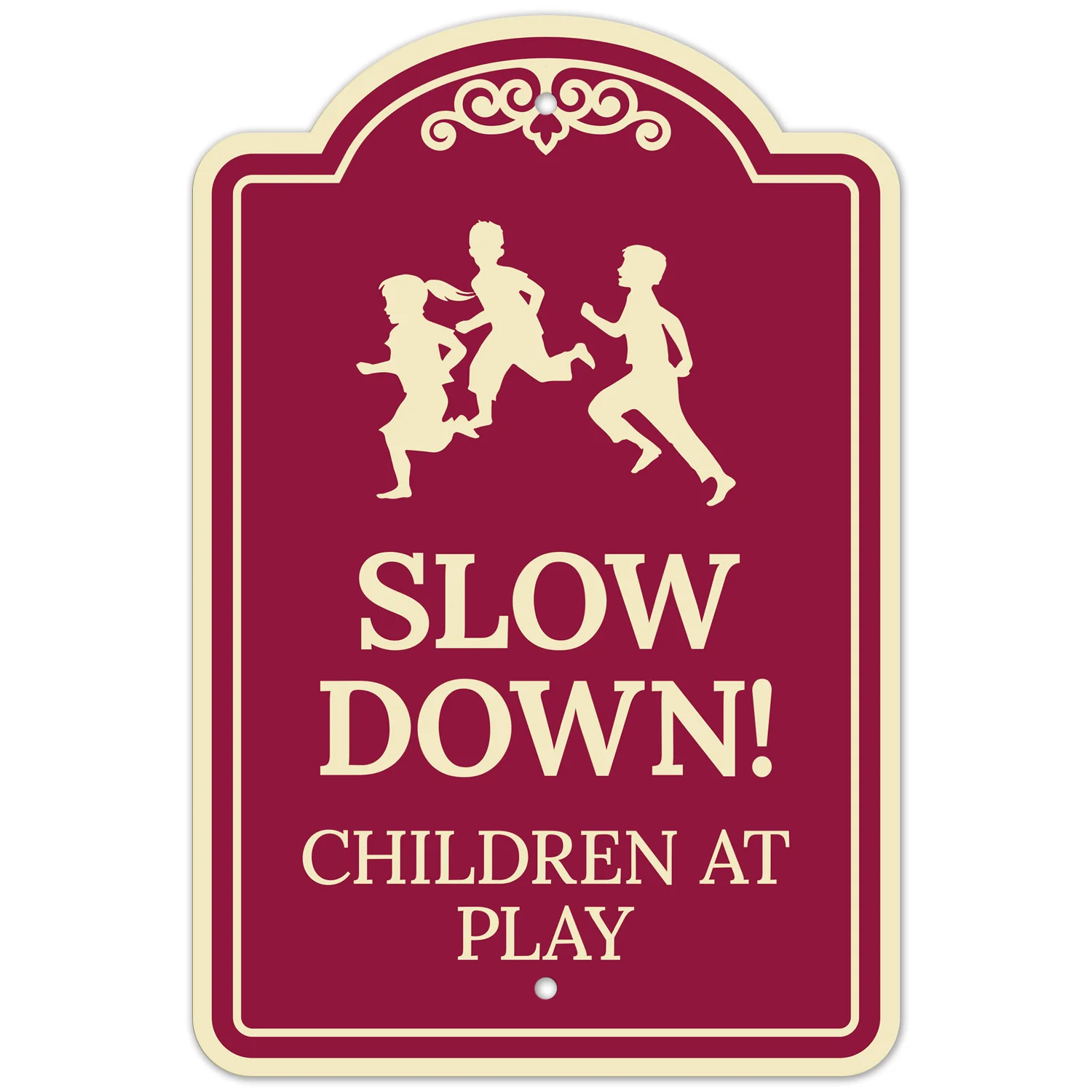 Slow Down Children At Play Décor Sign Slow Down Children At Play Décor Sign
