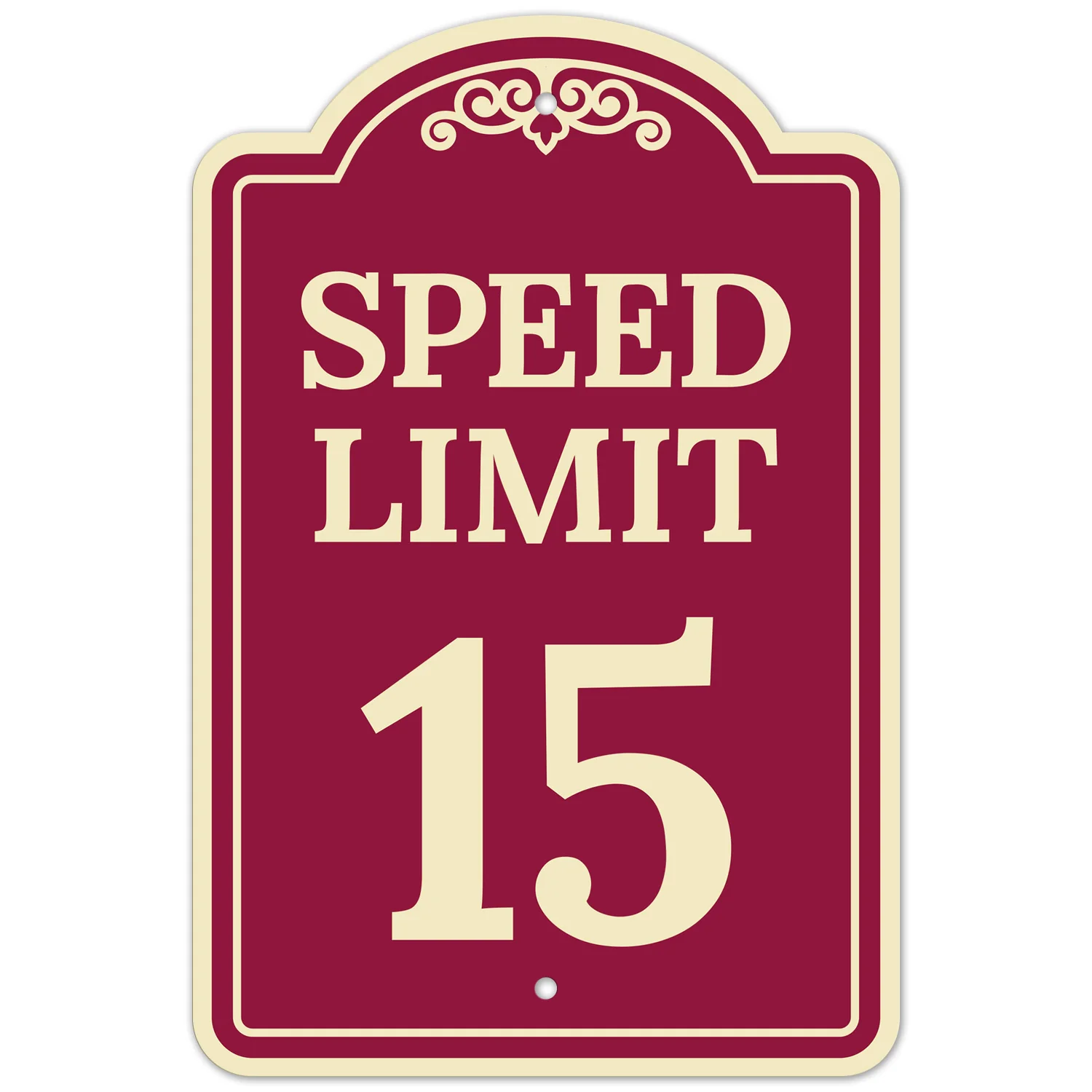 Speed Limit 15 Décor Sign Speed Limit 15 Décor Sign