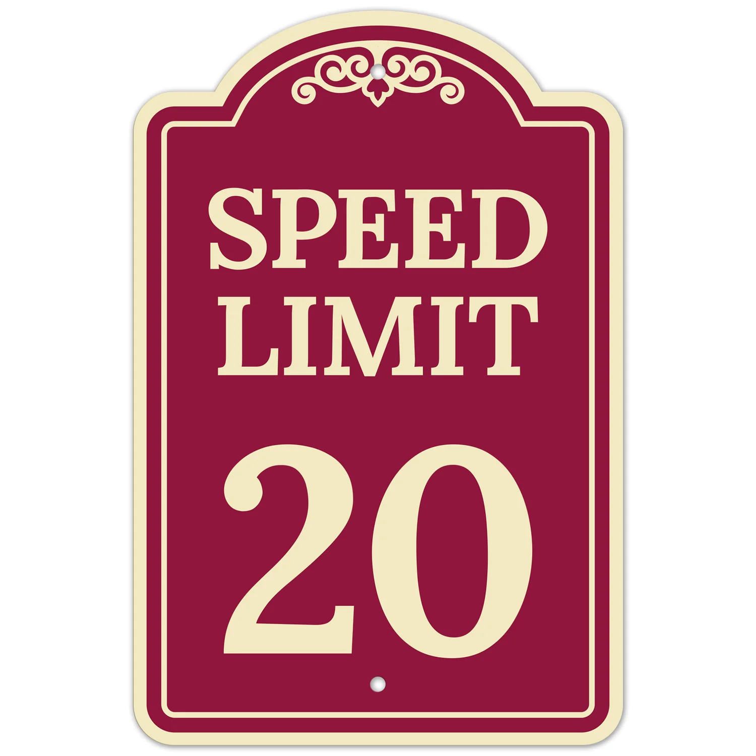 Speed Limit 20 Mph Décor Sign Speed Limit 20 Mph Décor Sign