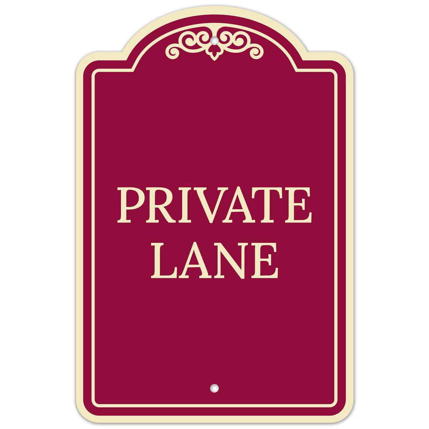 Private Lane Décor Sign Private Lane Décor Sign