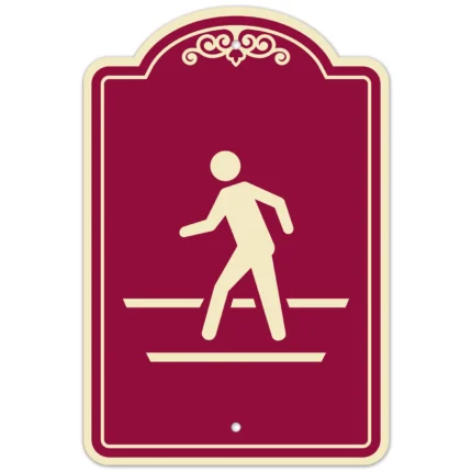 Pedestrian Crossing Décor Sign