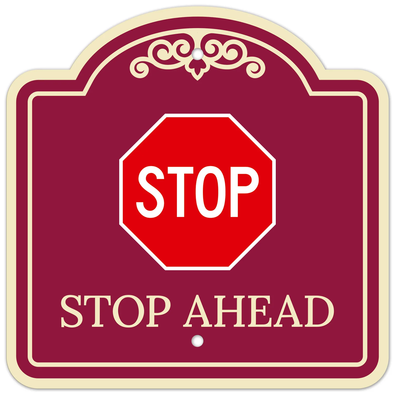 Stop Ahead Décor Sign Stop Ahead Décor Sign