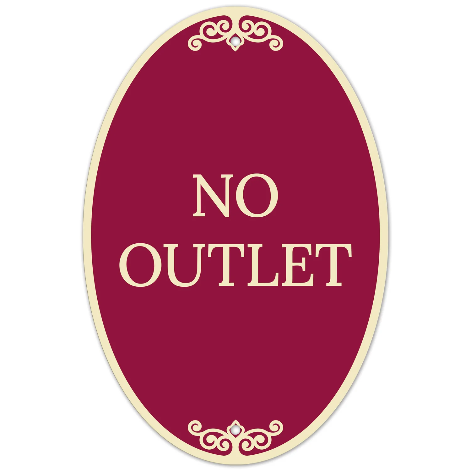 No Outlet Decor Sign No Outlet Decor Sign