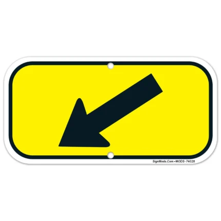 Down Diagonal Arrow Up Sign