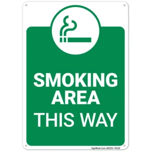 Smoking Area Sign