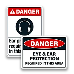 Ear Protection Signs
