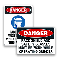 Face Shield Signs