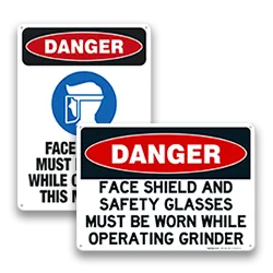 Face Shield Signs