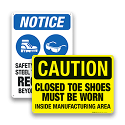 Foot Protection Signs