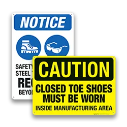 Foot Protection Signs
