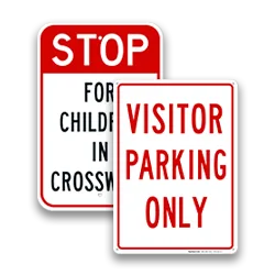 Slow School Crossing Signs